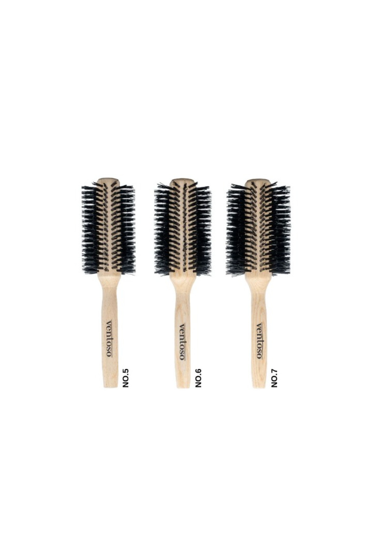 Ventoso Brush Natura No:6 Ahşap Fön Fırçası