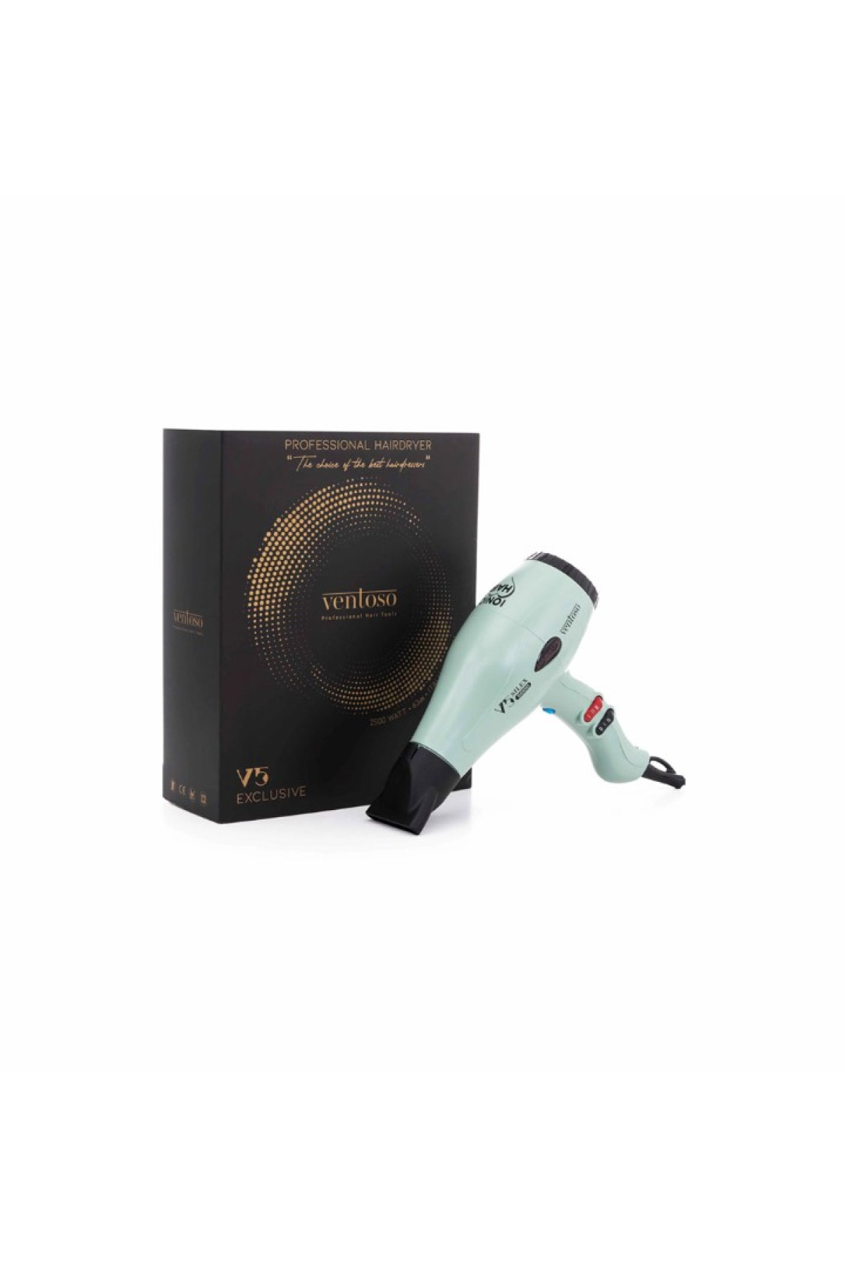Ventoso V5 Exclusive İyonik 2500 W Profesyonel Fön Makinesi Greeny